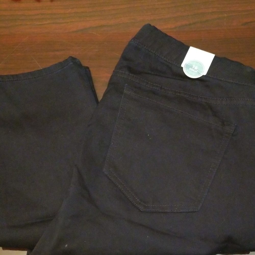 Navy blue stretch pants